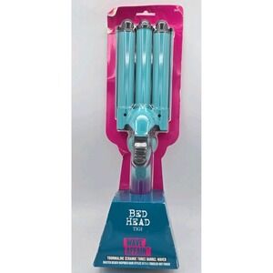 TIGI BH381 Bed Head Wave Affair‎ Jumbo 3 Barrel Ceramic Hair Waver, Teal
